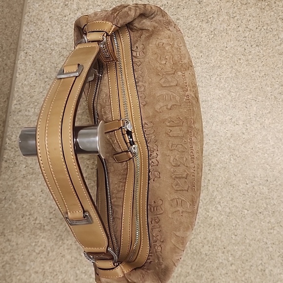 Versace euc suede leather shoulder bag - Picture 3 of 14